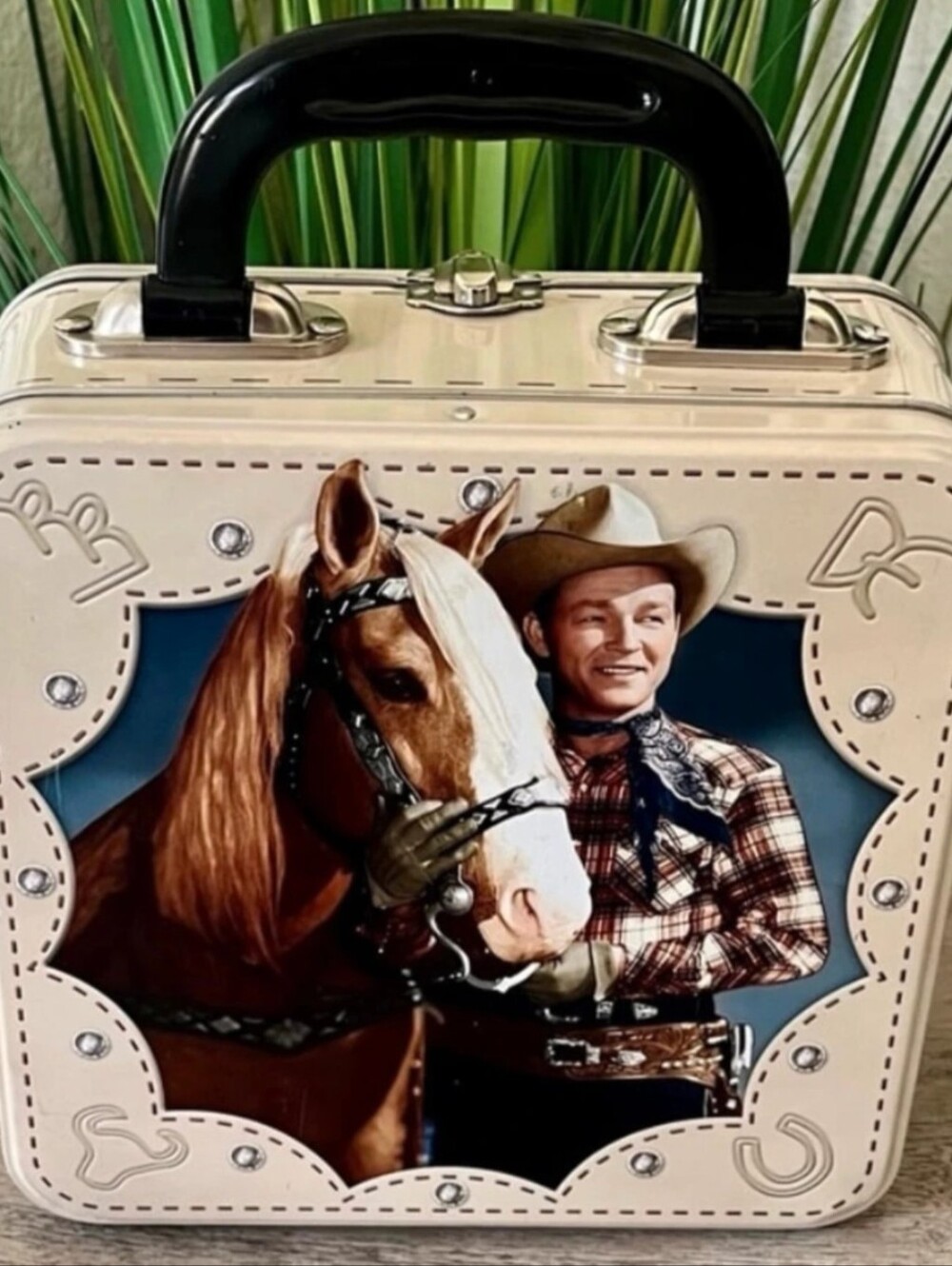 Roy Rogers / Dale Evans Retro Style Square Tin Tote Lunchbox